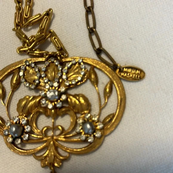 Miriam Haskell Original 28 Inch adjustable Statement Necklace - Picture 3 of 8